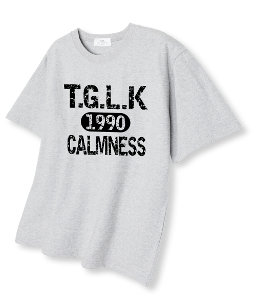 TI.GLAKE(ティーグレイク)の「クラックTGLK オーバーサイズ 半袖Tシャツ ライトグレー(Tシャツ/カットソー・メンズ・その他・LARGE/X-LARGE/XX-LARGE)」の1枚目の写真