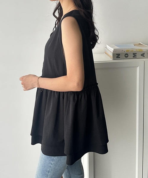 GeeRA（ジーラ）の「ダブルジップティアードベスト（ベスト・レディース・ブラック/ブラック系その他・X-LARGE/LARGE/MEDIUM）」の21枚目の写真