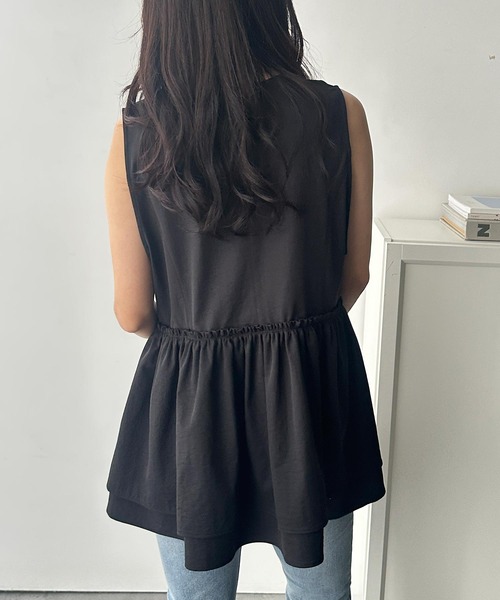 GeeRA（ジーラ）の「ダブルジップティアードベスト（ベスト・レディース・ブラック/ブラック系その他・X-LARGE/LARGE/MEDIUM）」の22枚目の写真