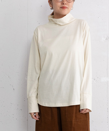 POU DOU DOU | ラウンドテールタートルネックトップス(Tシャツ/カットソー)