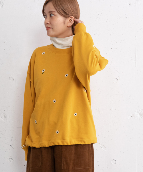 POU DOU DOU（プードゥドゥ）の「ラウンドテールタートルネックトップス（Tシャツ/カットソー・レディース・レッド/ブラック/アイボリー・M）」の9枚目の写真