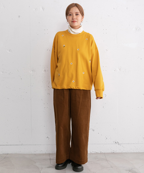 POU DOU DOU（プードゥドゥ）の「ラウンドテールタートルネックトップス（Tシャツ/カットソー・レディース・レッド/ブラック/アイボリー・M）」の11枚目の写真