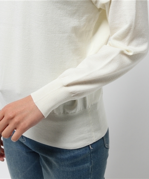 URBAN RESEARCH（アーバンリサーチ）の「UR ウォッシャブル2WAYニット（ニット/セーター・レディース・グレー/オフホワイト/ベージュ/オレンジ/カーキ・FREE）」の15枚目の写真