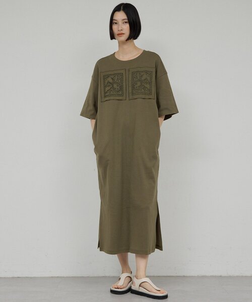 平和屋着物○八寸名古屋帯 本藍 市松吉祥花唐草文 正絹 逸品