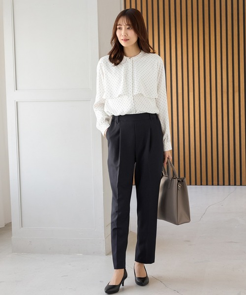 Honeys（ハニーズ）の「ケープ風ブラウス（シャツ/ブラウス・レディース・ホワイト/ホワイト系その他/スモーキーグリーン系/ネイビー・3L/S/M/LL/L）」の14枚目の写真