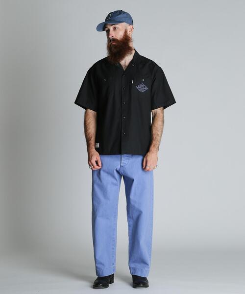 Schott(ショット)の「Schott/ショット/NC SHIRT EMB/エヌシー 刺繍 シャツ(シャツ/ブラウス・メンズ・ブラック/グレー/ミント・M/L/XL/2XL)」の4枚目の写真