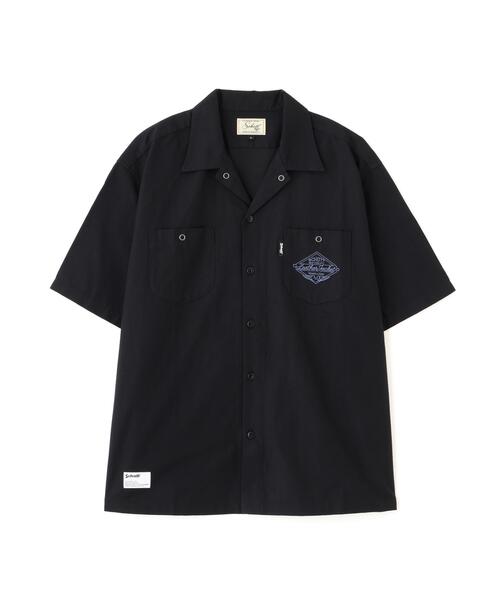 Schott(ショット)の「Schott/ショット/NC SHIRT EMB/エヌシー 刺繍 シャツ(シャツ/ブラウス・メンズ・ブラック/グレー/ミント・M/L/XL/2XL)」の5枚目の写真