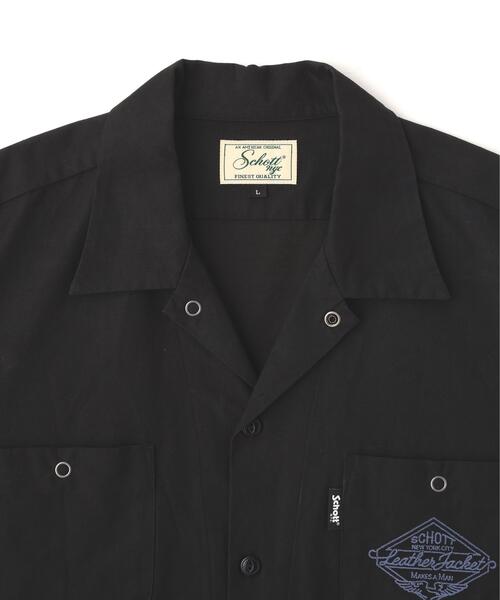 Schott(ショット)の「Schott/ショット/NC SHIRT EMB/エヌシー 刺繍 シャツ(シャツ/ブラウス・メンズ・ブラック/グレー/ミント・M/L/XL/2XL)」の7枚目の写真