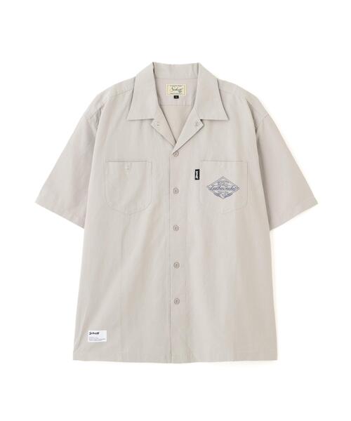 Schott(ショット)の「Schott/ショット/NC SHIRT EMB/エヌシー 刺繍 シャツ(シャツ/ブラウス・メンズ・ブラック/グレー/ミント・M/L/XL/2XL)」の14枚目の写真