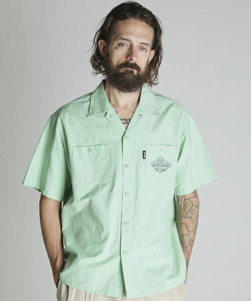Schott(ショット)の「Schott/ショット/NC SHIRT EMB/エヌシー 刺繍 シャツ(シャツ/ブラウス・メンズ・ブラック/グレー/ミント・M/L/XL/2XL)」の18枚目の写真