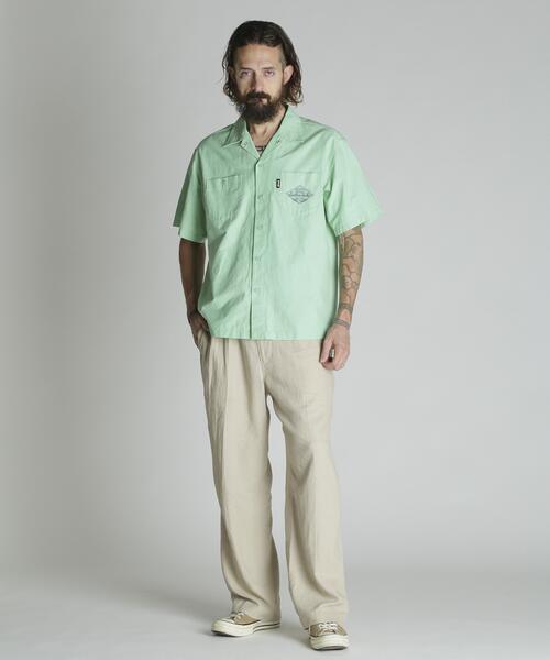 Schott(ショット)の「Schott/ショット/NC SHIRT EMB/エヌシー 刺繍 シャツ(シャツ/ブラウス・メンズ・ブラック/グレー/ミント・M/L/XL/2XL)」の19枚目の写真
