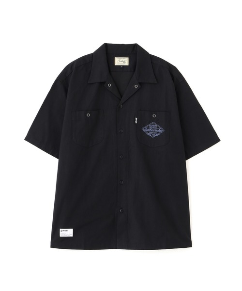 schott（ショット）の「Schott/ショット/NC SHIRT EMB/エヌシー 刺繍 シャツ（シャツ/ブラウス・メンズ・ブラック/グレー/ミント・M/L/XL/2XL）」の9枚目の写真