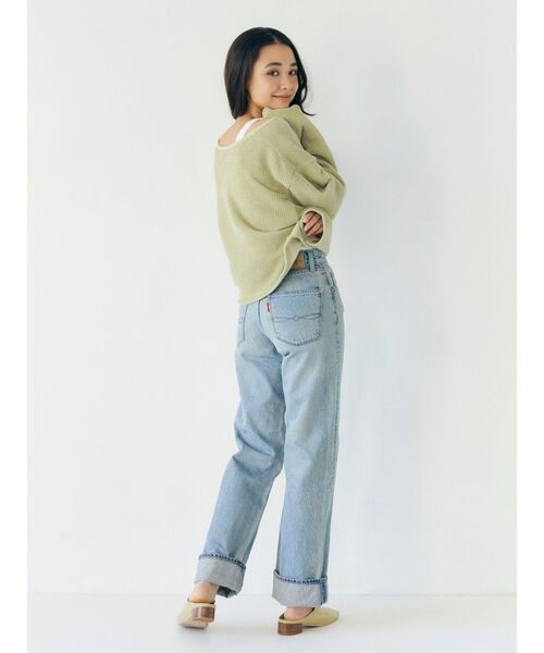 Ungrid（アングリッド）の「モールダブルフェイスロングスリーブTee（Tシャツ/カットソー・レディース・アイボリー/イエロー/グリーン・FREE）」の9枚目の写真