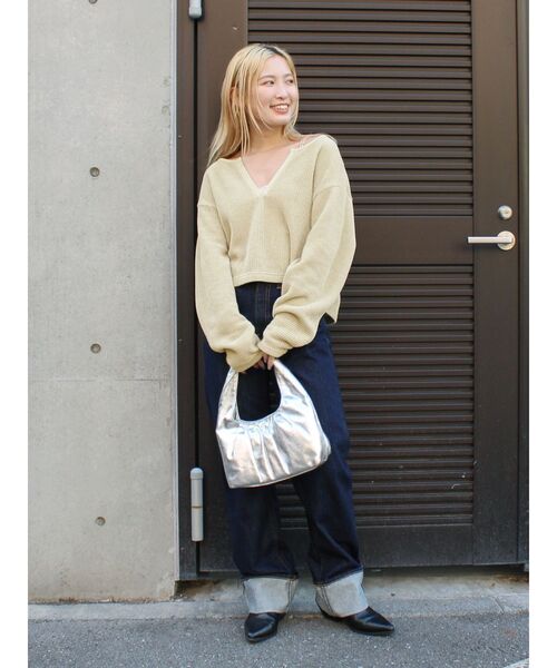 Ungrid（アングリッド）の「モールダブルフェイスロングスリーブTee（Tシャツ/カットソー・レディース・アイボリー/イエロー/グリーン・FREE）」の13枚目の写真