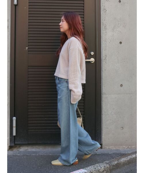 Ungrid（アングリッド）の「モールダブルフェイスロングスリーブTee（Tシャツ/カットソー・レディース・アイボリー/イエロー/グリーン・FREE）」の19枚目の写真