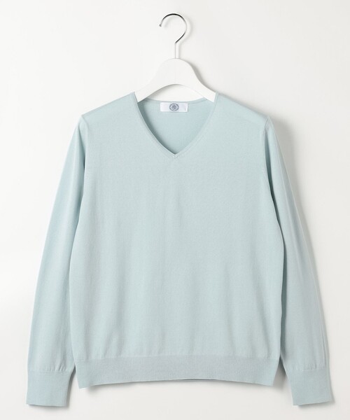 J.PRESS(ジェイプレス)の「【着回し力抜群・オンオフ使える】HIGH GAUGE BASIC Vネック ニット(ニット/セーター・レディース・アイボリー系/ピンク系/イエロー系/スカイブルー系/ネイビー系・LARGE/MEDIUM)」の11枚目の写真