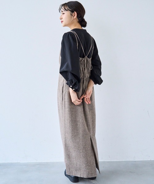 mil（ミル）の「配色リボン キーネックブラウス 【セレモニー/オケージョン】【585139】（シャツ/ブラウス・レディース・ブラック/ベージュ/オフホワイト・XS/S）」の16枚目の写真