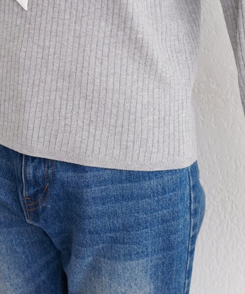 natural couture(ナチュラルクチュール)の「リボンタイラメニット(ニット/セーター・レディース・ネイビー/グレイッシュベージュ/アイボリー/グレー・FREE)」の17枚目の写真