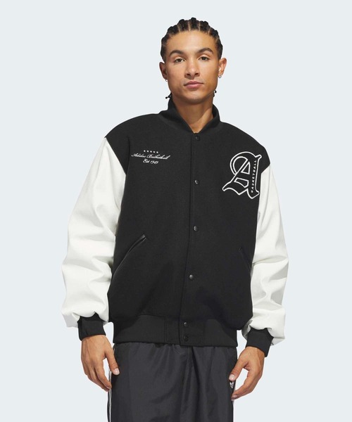 adidas(アディダス)の「オリジナルス バスケットボール ジャケット / アディダスオリジナルス adidas Originals(ブルゾン・メンズ・ブラック・MEDIUM/LARGE/X-LARGE/SMALL/X-SMALL/XX-LARGE)」の12枚目の写真