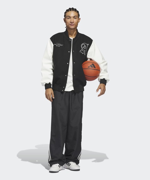 adidas(アディダス)の「オリジナルス バスケットボール ジャケット / アディダスオリジナルス adidas Originals(ブルゾン・メンズ・ブラック・MEDIUM/LARGE/X-LARGE/SMALL/X-SMALL/XX-LARGE)」の16枚目の写真