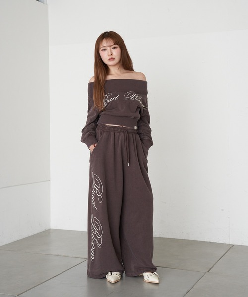 RAY CASSIN(レイカズン)の「【セットアップで着られる】ロゴプリントルーズビッグスウェットパンツ(スウェットパンツ・レディース・ベージュ系その他2/ブラウン系その他2/グレー・FREE)」の21枚目の写真