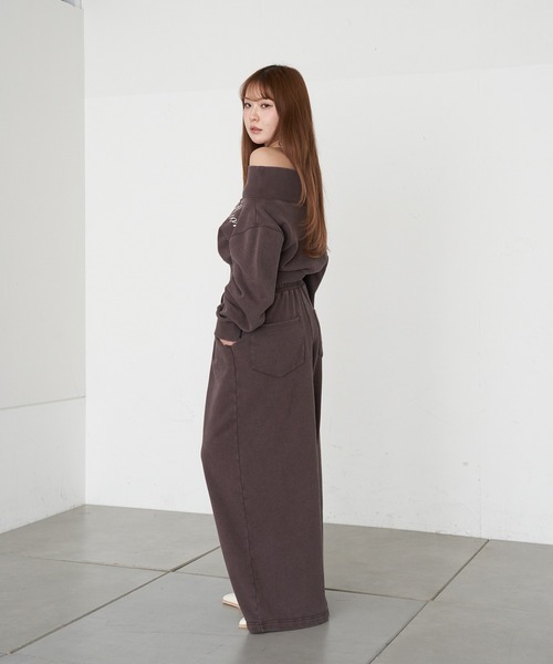 RAY CASSIN(レイカズン)の「【セットアップで着られる】ロゴプリントルーズビッグスウェットパンツ(スウェットパンツ・レディース・ベージュ系その他2/ブラウン系その他2/グレー・FREE)」の22枚目の写真