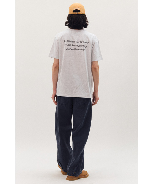 PRIVATE NEIGHBORS(プライベートネイバーズ)の「レタリングポケットTシャツ-ホワイトメランジ(Tシャツ/カットソー・メンズ・その他・MEDIUM/LARGE)」の3枚目の写真