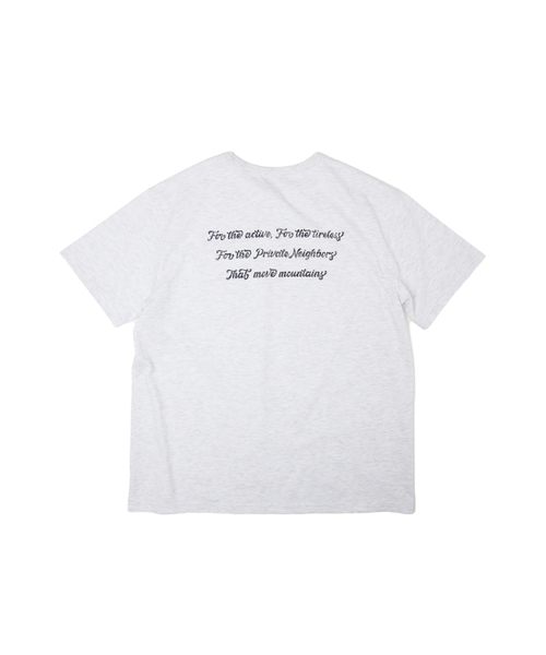 PRIVATE NEIGHBORS(プライベートネイバーズ)の「レタリングポケットTシャツ-ホワイトメランジ(Tシャツ/カットソー・メンズ・その他・MEDIUM/LARGE)」の7枚目の写真