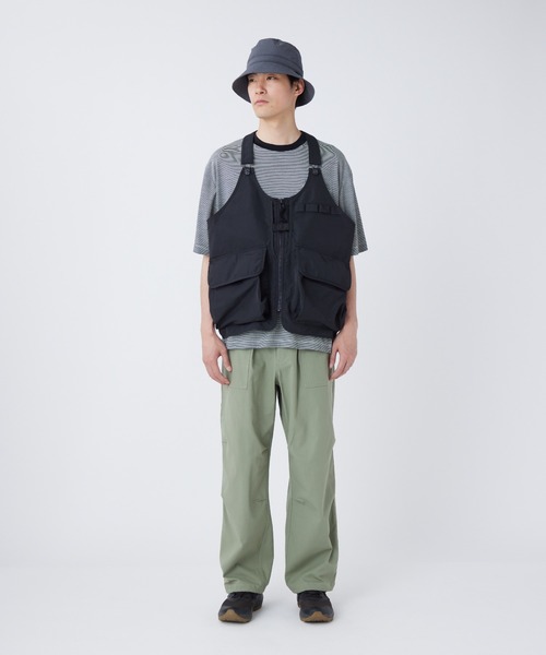 Snow Peak(スノーピーク)の「Snow Peak / TAKIBI Ripstop Vest リップストップベスト 難燃(ベスト・メンズ・ブラック/オリーブ・S/M/L)」の3枚目の写真