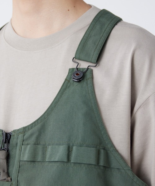 Snow Peak(スノーピーク)の「Snow Peak / TAKIBI Ripstop Vest リップストップベスト 難燃(ベスト・メンズ・ブラック/オリーブ・S/M/L)」の8枚目の写真