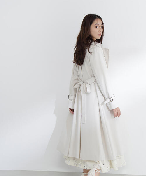 NATURAL BEAUTY BASIC(ナチュラルビューティーベーシック)の「◇パウダーツイルトレンチコート(トレンチコート・レディース・ベージュ系その他3/ブラウン/ベージュ・SMALL/MEDIUM/P/S)」の16枚目の写真