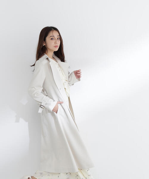 NATURAL BEAUTY BASIC(ナチュラルビューティーベーシック)の「◇パウダーツイルトレンチコート(トレンチコート・レディース・ベージュ系その他3/ブラウン/ベージュ・SMALL/MEDIUM/P/S)」の18枚目の写真