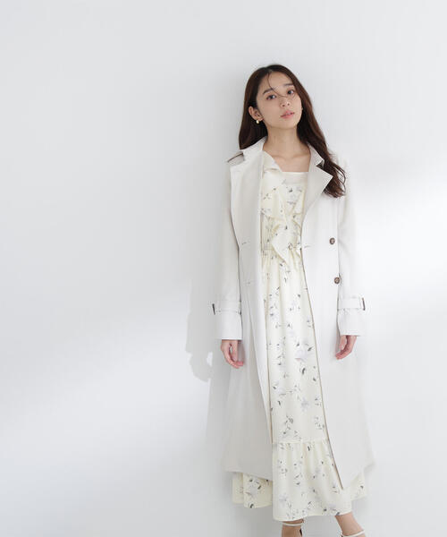 NATURAL BEAUTY BASIC(ナチュラルビューティーベーシック)の「◇パウダーツイルトレンチコート(トレンチコート・レディース・ベージュ系その他3/ブラウン/ベージュ・SMALL/MEDIUM/P/S)」の20枚目の写真