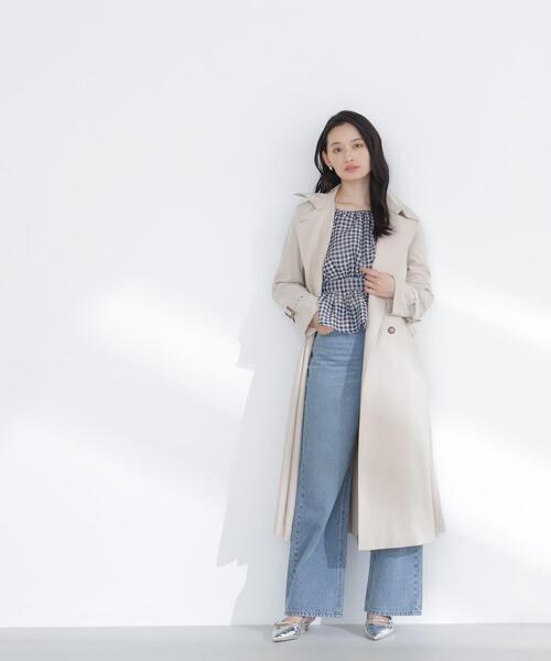 NATURAL BEAUTY BASIC（ナチュラルビューティーベーシック）の「◇パウダーツイルトレンチコート（トレンチコート・レディース・ベージュ系その他3/ブラウン/ベージュ・SMALL/MEDIUM/P/S）」の18枚目の写真