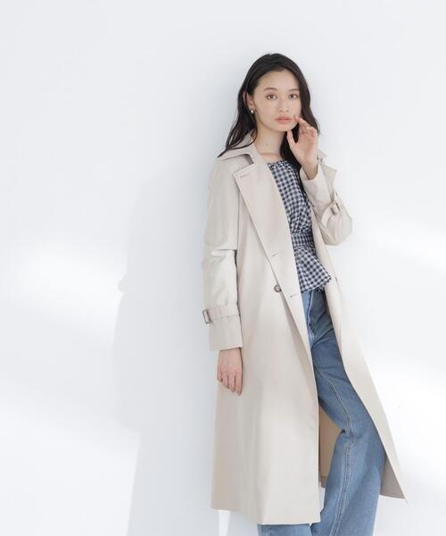 NATURAL BEAUTY BASIC（ナチュラルビューティーベーシック）の「◇パウダーツイルトレンチコート（トレンチコート・レディース・ベージュ系その他3/ブラウン/ベージュ・SMALL/MEDIUM/P/S）」の19枚目の写真