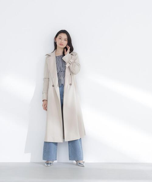 NATURAL BEAUTY BASIC（ナチュラルビューティーベーシック）の「◇パウダーツイルトレンチコート（トレンチコート・レディース・ベージュ系その他3/ブラウン/ベージュ・SMALL/MEDIUM/P/S）」の20枚目の写真