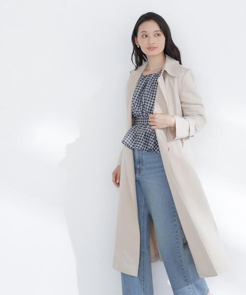 NATURAL BEAUTY BASIC（ナチュラルビューティーベーシック）の「◇パウダーツイルトレンチコート（トレンチコート・レディース・ベージュ系その他3/ブラウン/ベージュ・SMALL/MEDIUM/P/S）」の21枚目の写真