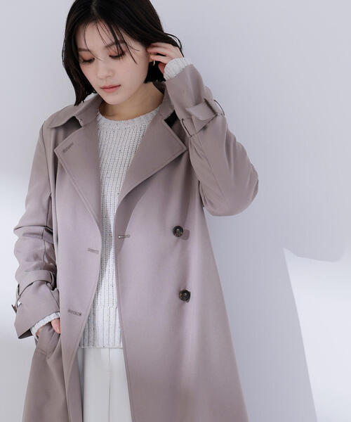 NATURAL BEAUTY BASIC(ナチュラルビューティーベーシック)の「◇パウダーツイルトレンチコート(トレンチコート・レディース・ベージュ系その他3/ブラウン/ベージュ・SMALL/MEDIUM/P/S)」の9枚目の写真