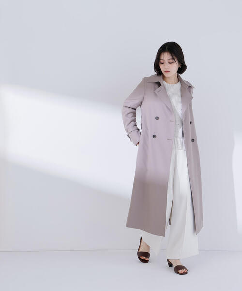 NATURAL BEAUTY BASIC(ナチュラルビューティーベーシック)の「◇パウダーツイルトレンチコート(トレンチコート・レディース・ベージュ系その他3/ブラウン/ベージュ・SMALL/MEDIUM/P/S)」の10枚目の写真