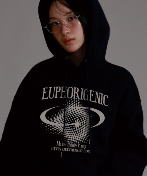 LIKE THE MOST(ライクザモースト)の「ジュピター オーバーサイズ フードパーカー_ネイビー(パーカー・レディース・その他・S/L)」の4枚目の写真