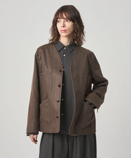 Steven Alan(スティーブンアラン)の「<Steven Alan>クラック ライク ノーカラー ジャケット(その他アウター・レディース・ダークブラウン・S/M)」の11枚目の写真