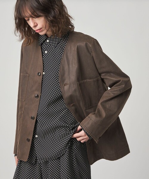 Steven Alan＞クラック ライク ノーカラー ジャケット（その他アウター