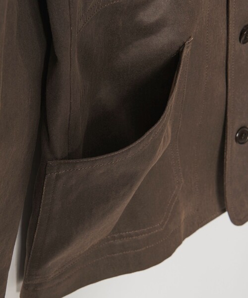 Steven Alan(スティーブンアラン)の「<Steven Alan>クラック ライク ノーカラー ジャケット(その他アウター・レディース・ダークブラウン・S/M)」の6枚目の写真