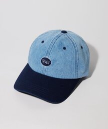 GONGBAEK（ゴンベク）の「GONGBAEK Oval Logo Denim Washed Ball Cap_Light Blue（キャップ）」