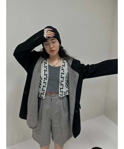 ELCHELE（エルチェレ）の「BONDING HALF PANTS（その他パンツ・レディース・アッシュブラウン/グレー/ブラック・36/38）」の10枚目の写真