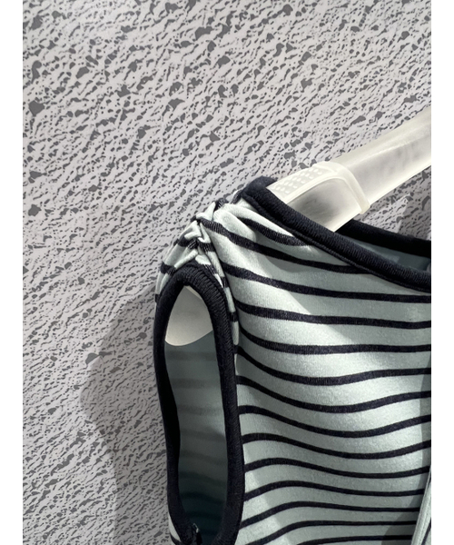 SOMSOC(ソムソック)の「SALLY STRIPE SCARF TOP_SKY BLUE(Tシャツ/カットソー・レディース・その他・FREE)」の5枚目の写真