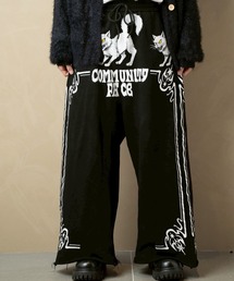 primula（プリムラ）の「イラストワイドスウェットパンツ（スウェットパンツ）」