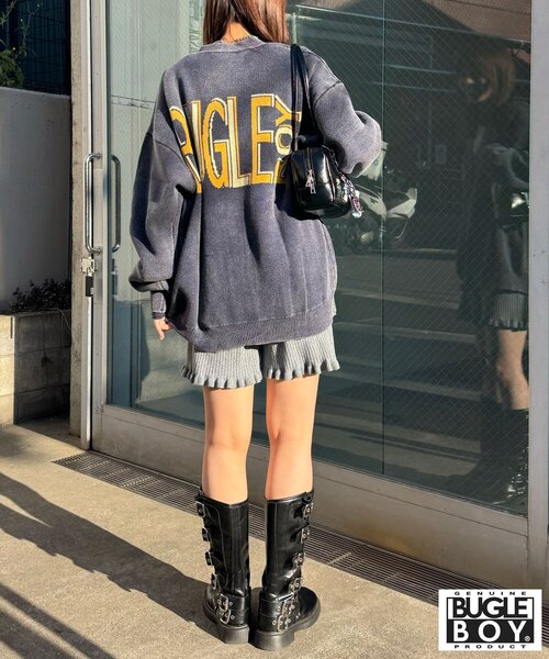 CIAOPANIC（チャオパニック）の「【BUGLE BOY/ビューグル ボーイ】フェードニットカーディガン（カーディガン/ボレロ・レディース・アイボリー/ネイビー/レッド・FREE）」の20枚目の写真