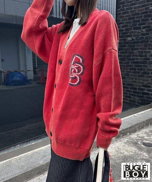 CIAOPANIC（チャオパニック）の「【BUGLE BOY/ビューグル ボーイ】フェードニットカーディガン（カーディガン/ボレロ・レディース・アイボリー/ネイビー/レッド・FREE）」の22枚目の写真