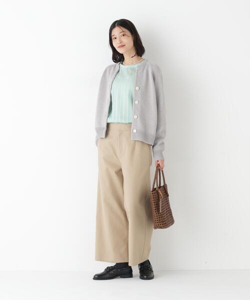 human woman（ヒューマンウーマン）の「◆【ウォッシャブル】チノガウチョ（その他パンツ・レディース・ベージュ/ネイビー・SMALL/MEDIUM）」の8枚目の写真